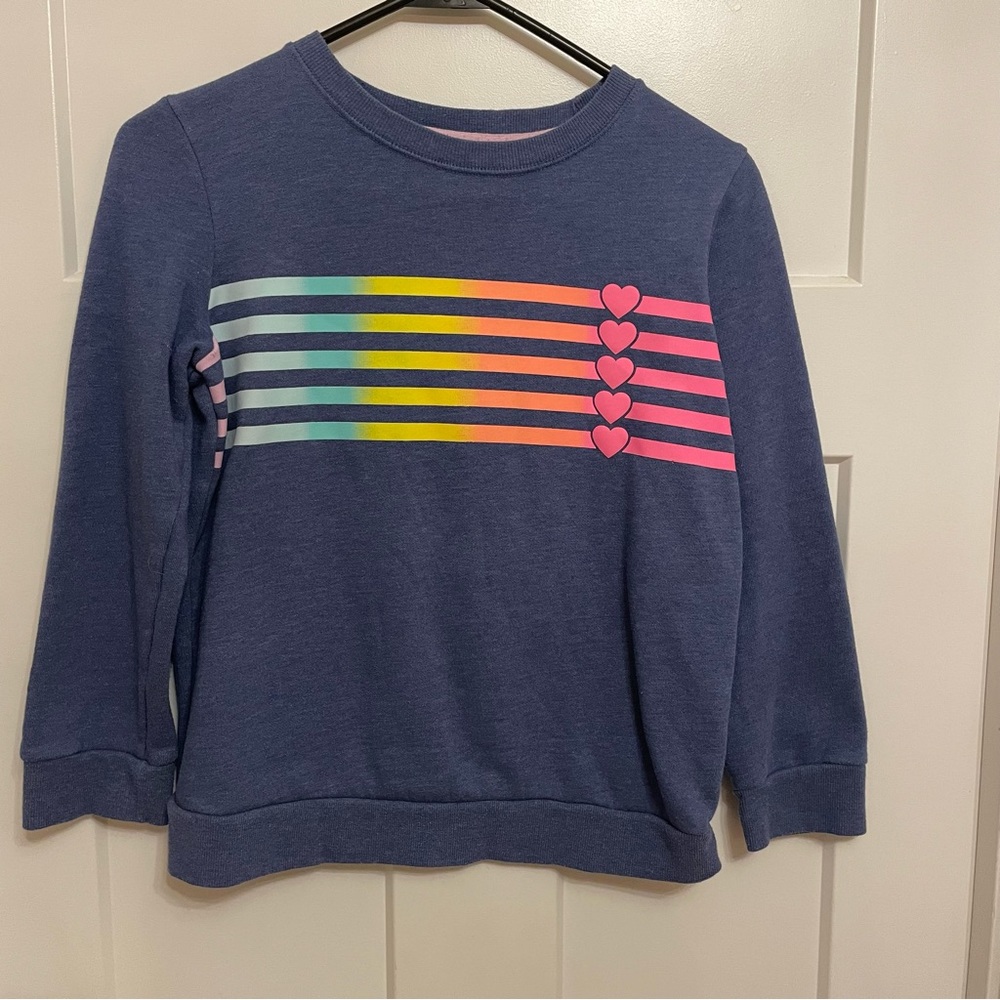 Cat and Jack girls pull over sweatshirt size large